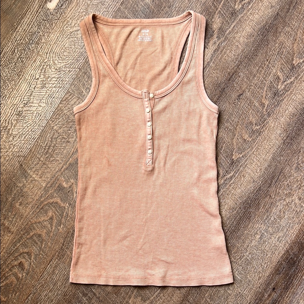 Aerie Buttoned Tank Top